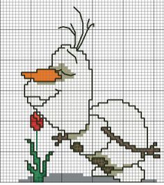 schermi a punto croce free perrsonaggi cartoni animati Frosty (6)