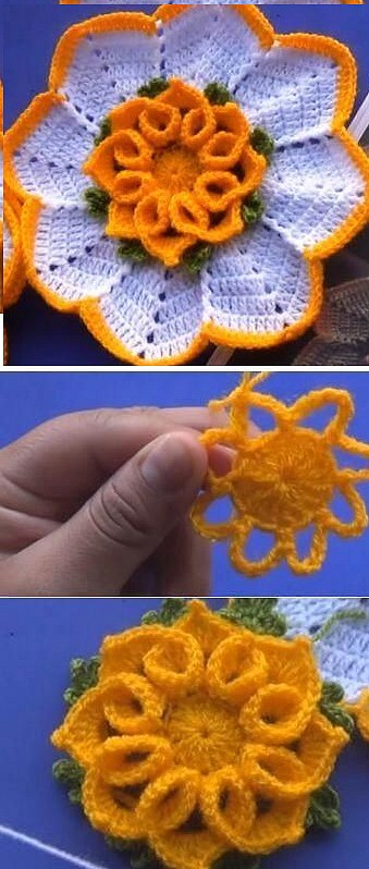 tutorial roselline a uncinetto crochet (4)
